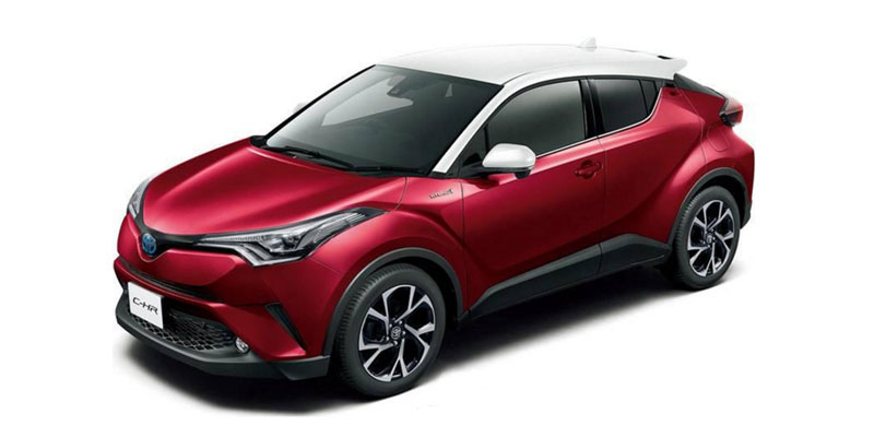 Red Mica Metallic White Roof